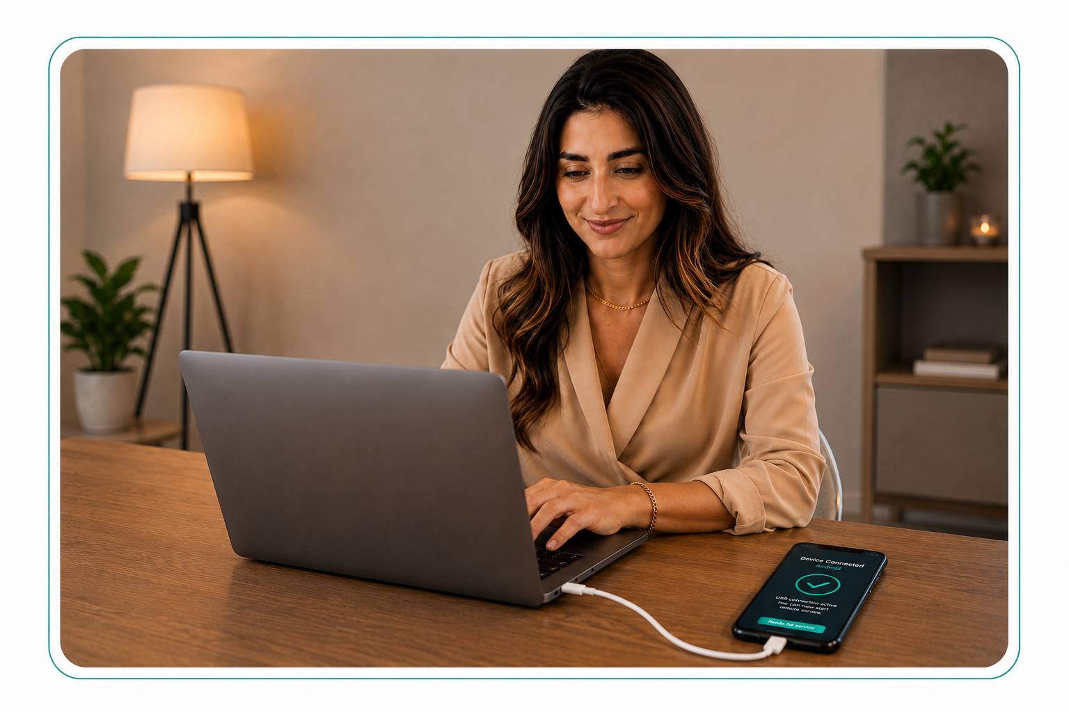 Remote phone unlock from home