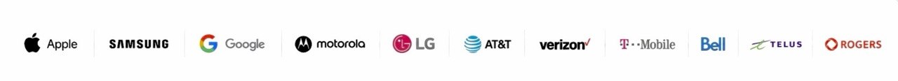 Apple, Samsung, Google, LG, AT&T, Verizon, T-Mobile and Rogers network unlock support